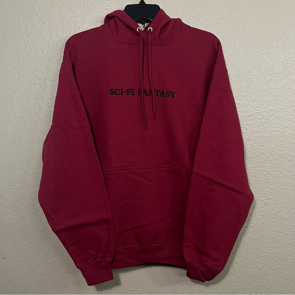 Sci-Fi Fantasy Skateboards OG Maroon hoodie Medium